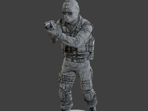 CzechSlovak Police Tactical Unit CPTU2 003 3D Принт Модель