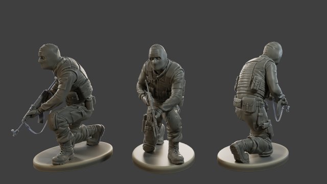 CzechSlovak Police Tactical Unit CPTU2 004 Modèles 3D en vedette .c4d .max .obj .3ds .fbx .stl .blend 
