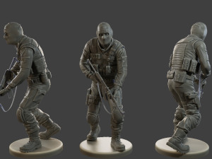 CzechSlovak Police Tactical Unit CPTU2 005 3D Print Model