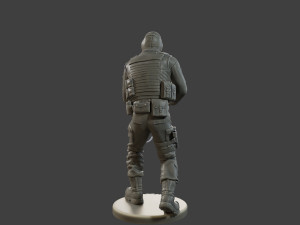 CzechSlovak Police Tactical Unit CPTU2 005 3D Print Model