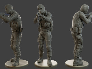 CzechSlovak Police Tactical Unit CPTU2 006 3D Print Model