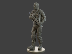 CzechSlovak Police Tactical Unit CPTU2 007 3D 打印模型