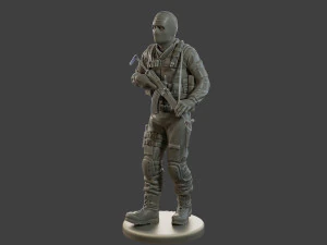CzechSlovak Police Tactical Unit CPTU2 007 3D Print Model