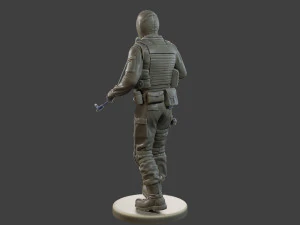 CzechSlovak Police Tactical Unit CPTU2 007 3D Print Model