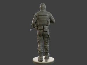 CzechSlovak Police Tactical Unit CPTU2 007 3D Print Model