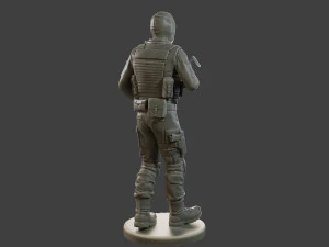 CzechSlovak Police Tactical Unit CPTU2 007 3D Print Model