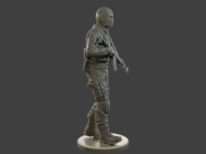 CzechSlovak Police Tactical Unit CPTU2 007 3D Print Model