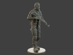 CzechSlovak Police Tactical Unit CPTU2 007 3D Print Model