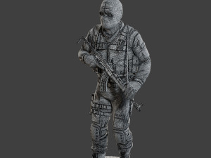 CzechSlovak Police Tactical Unit CPTU2 007 3D 打印模型