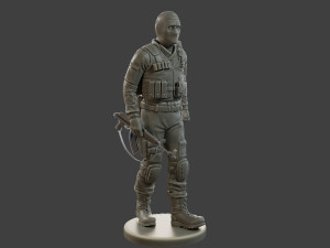 CzechSlovak Police Tactical Unit CPTU2 008 3D-Druckmodell