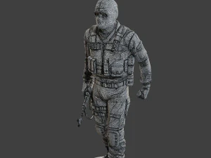 Unit&agrave; tattica della polizia ceca-slovacca CPTU2 008 Modello di stampa 3D