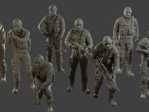 CzechSlovak Police Tactical Unit CPTU2 008 3D Print Model