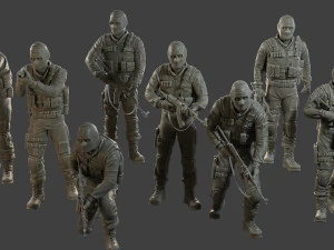 Unidad t&aacute;ctica de la polic&iacute;a checoeslovaca CPTU2 008 Modelo de impresión 3D