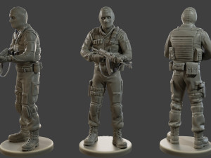 CzechSlovak Police Tactical Unit CPTU2 008 Modelo de impresión 3D