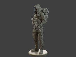 Post-Apocalyptic Male PAM2 004 3D-printmodel