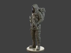 Post-Apocalyptic Male PAM2 004 3D Print Model