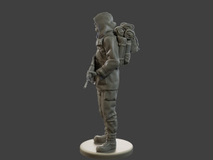 Post-Apocalyptic Male PAM2 004 3D-printmodel