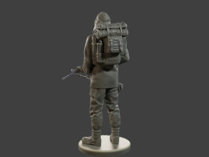 Post-Apocalyptic Male PAM2 004 3D-printmodel