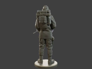 Post-Apocalyptic Male PAM2 004 3D Print Model