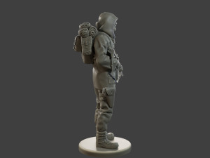Post-Apocalyptic Male PAM2 004 3D-printmodel