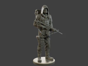 Post-Apocalyptic Male PAM2 004 3D Print Model