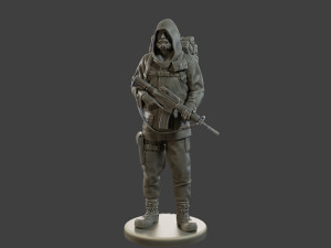 Post-Apocalyptic Male PAM2 004 3D-printmodel