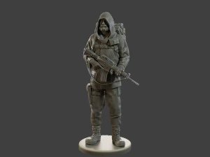 Post-Apocalyptic Male PAM2 004 3D Print Model