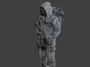 Post-Apocalyptic Male PAM2 004 3D-printmodel