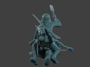 German vs British soldier ww1 Versus1 001 3D-printmodel