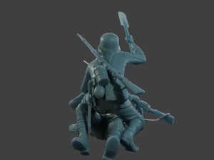 German vs British soldier ww1 Versus1 001 3D Print Model