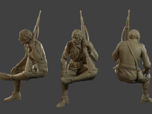 Italian soldier Sit3 ww2 IT10 3Dプリントモデル
