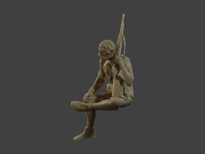 Italian soldier Sit3 ww2 IT10 3D 打印模型