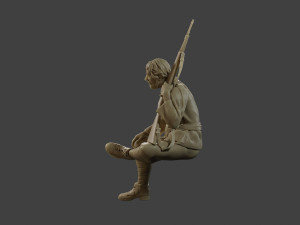 Italian soldier Sit3 ww2 IT10 3D 打印模型