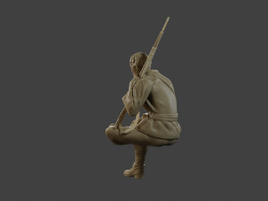 Italian soldier Sit3 ww2 IT10 3D 打印模型