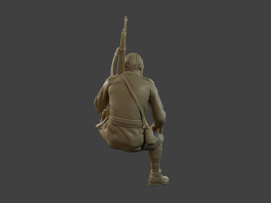 Italian soldier Sit3 ww2 IT10 3D 打印模型