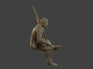 Italian soldier Sit3 ww2 IT10 3D Print Model