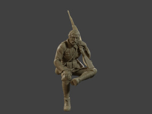Italian soldier Sit3 ww2 IT10 3D 打印模型
