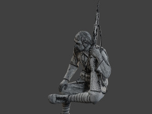 Italian soldier Sit3 ww2 IT10 3D 打印模型