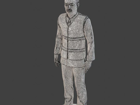 Male Securityreflective vest MSRV 002 3D Print Model
