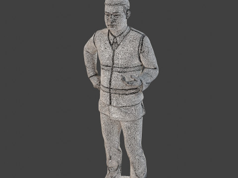 Male Securityreflective vest MSRV 003 3Dプリントモデル
