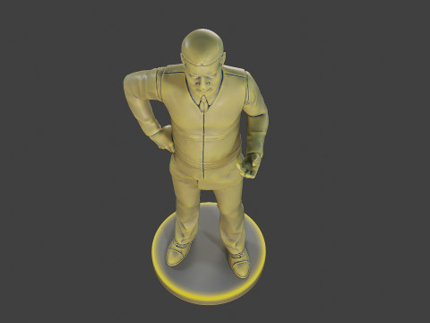 Male Securityreflective vest MSRV 003 3Dプリントモデル