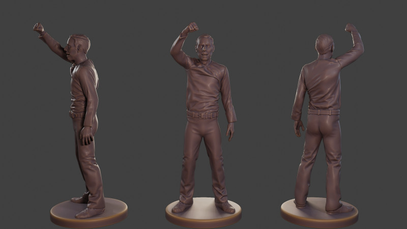 Casual Male Ovation CMO1 002 3D Принт Модель .c4d .max .obj .3ds .fbx .stl .blend 
