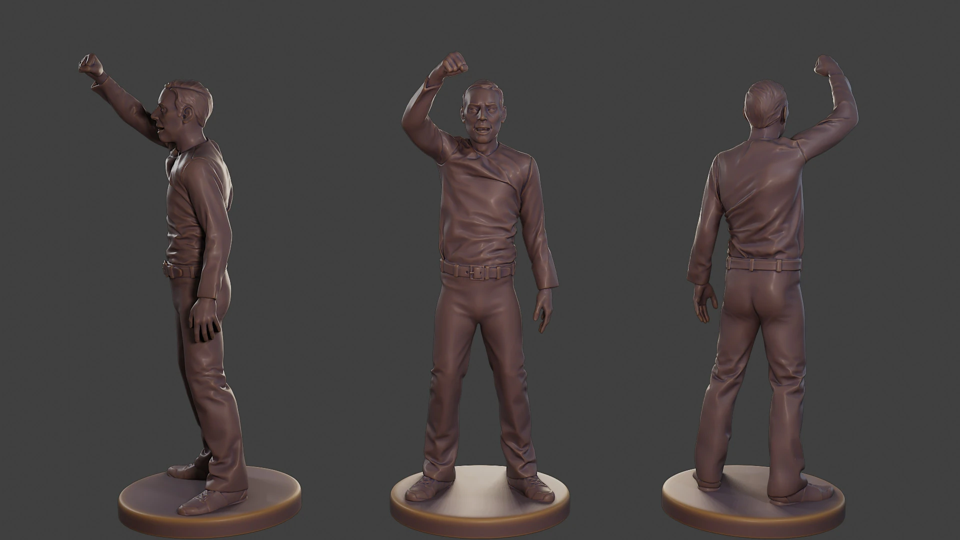 Casual Male Ovation CMO1 002 3D Print Model .c4d .max .obj .3ds .fbx .stl .blend 