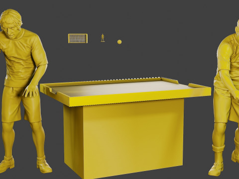 Soccer Table Players Modelo de impresión 3D