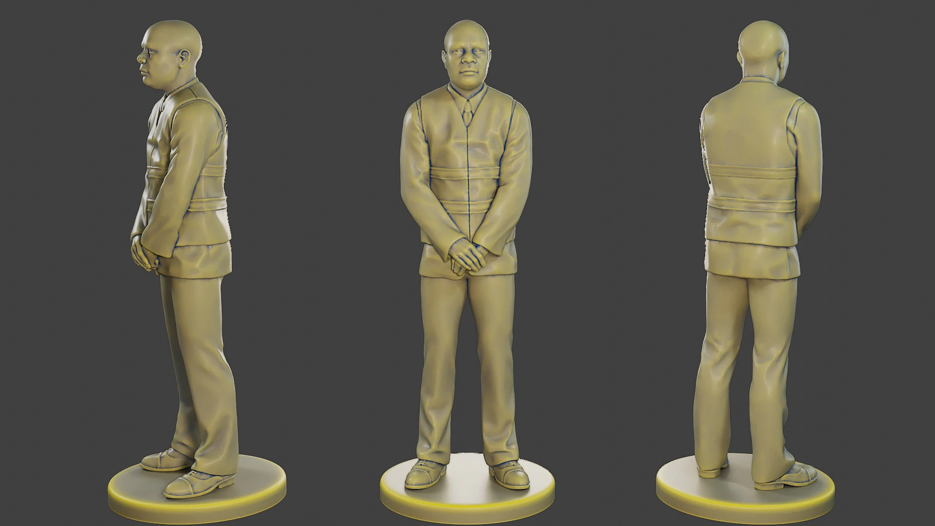 Male Securityreflective vest MSRV 005 3D Print Model .c4d .max .obj .3ds .fbx .stl .blend 