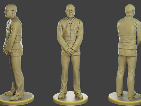 Male Securityreflective vest MSRV 005 3D Print Model