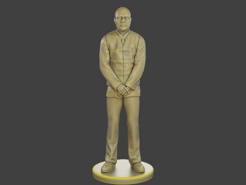 Male Securityreflective vest MSRV 005 Modèles 3D en vedette