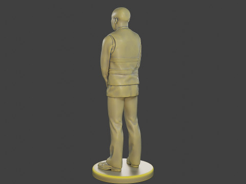 Male Securityreflective vest MSRV 005 Modèles 3D en vedette