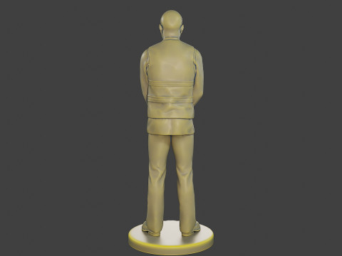 Male Securityreflective vest MSRV 005 Modèles 3D en vedette