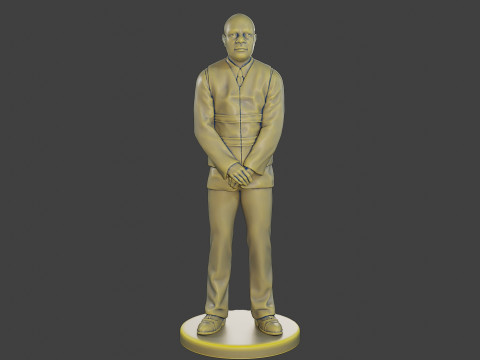 Male Securityreflective vest MSRV 005 Modèles 3D en vedette
